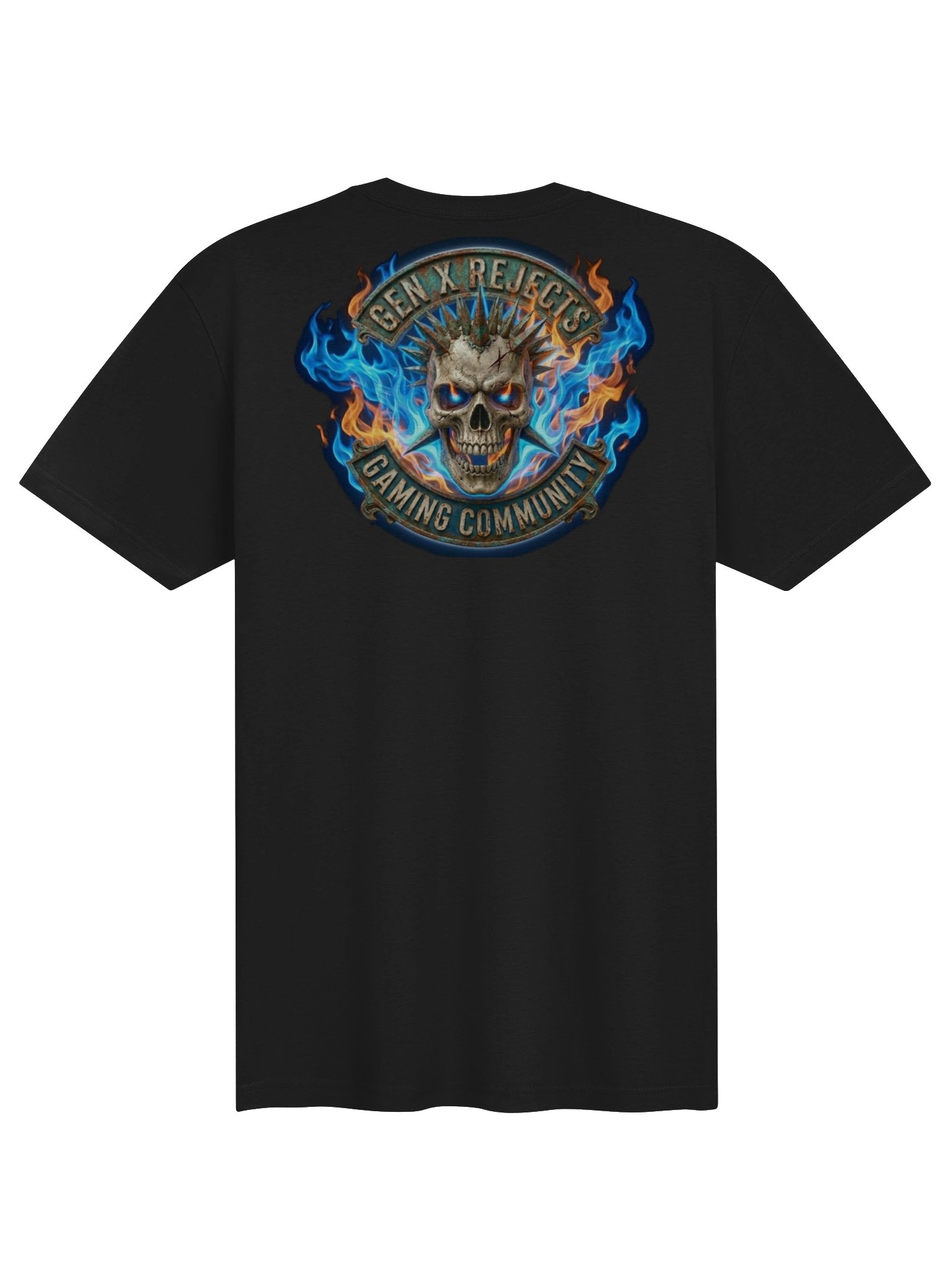 Flame skull t product image (2)