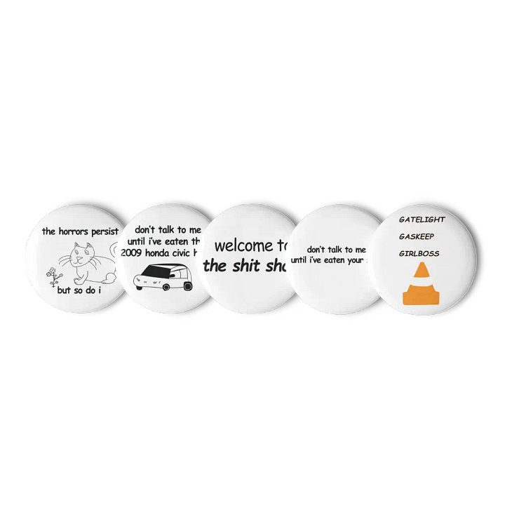 Comic Sans Collection Pin Set product image (1)