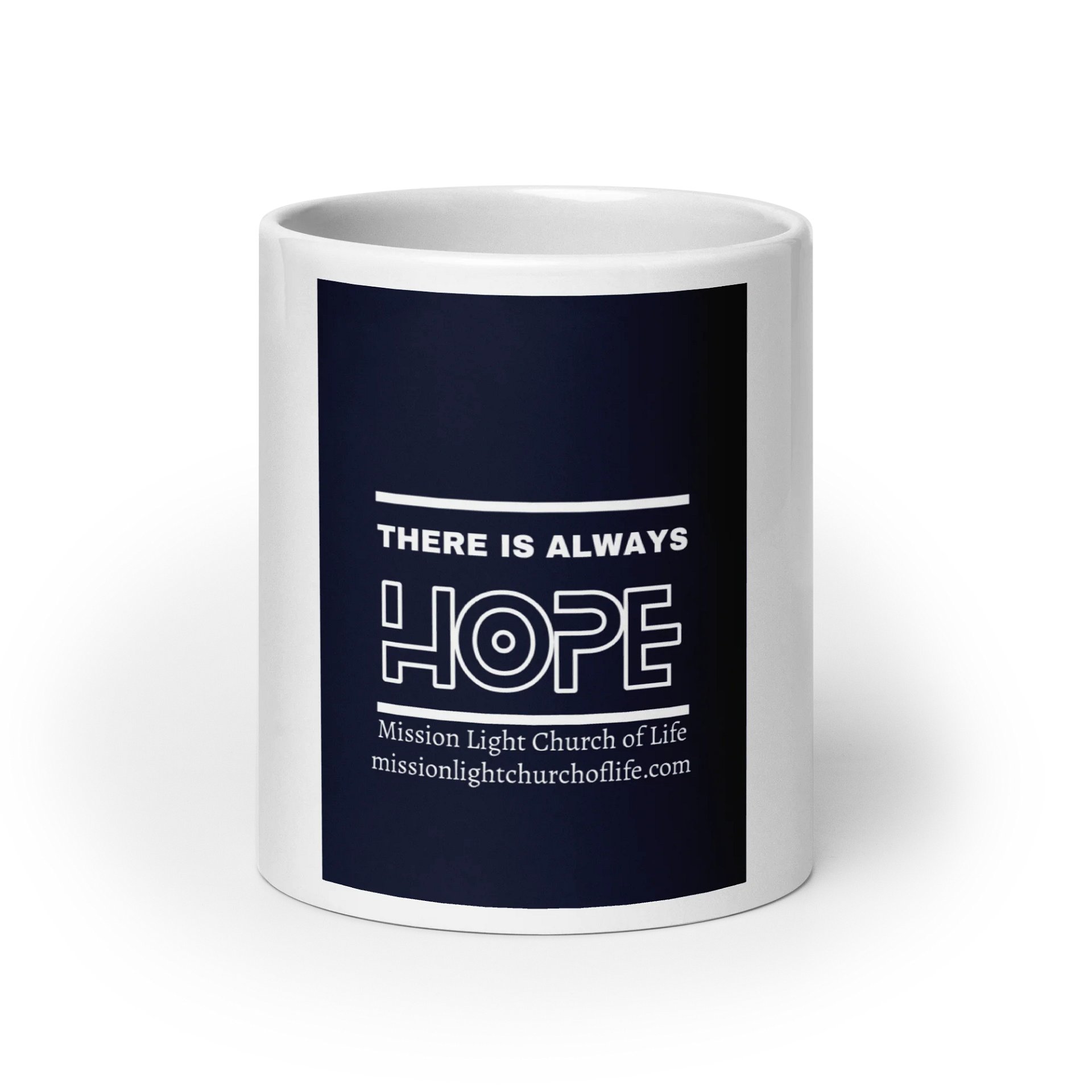 Hopeful Message White Glossy Mug product image (9)