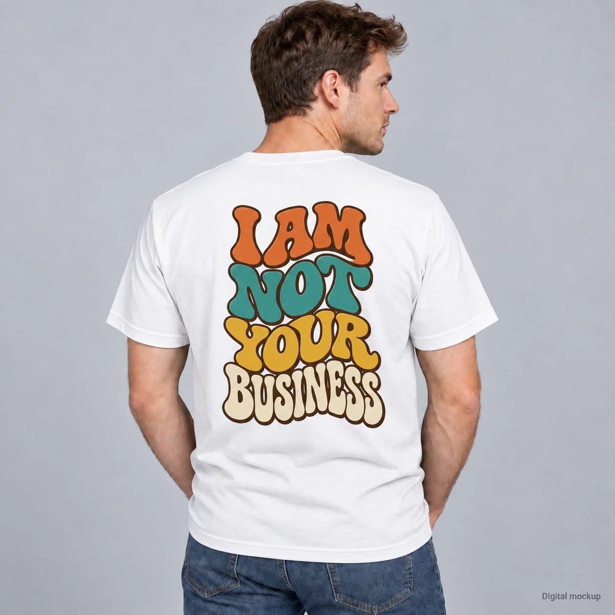 Wavy Retro I Am Not Your Business T-Shirt product image (1)