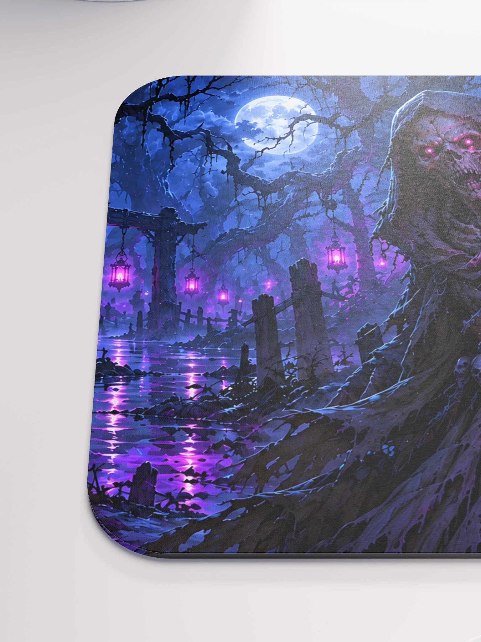 The Lanterns of Hollow Wood Horror Mouse Pad product image (6)