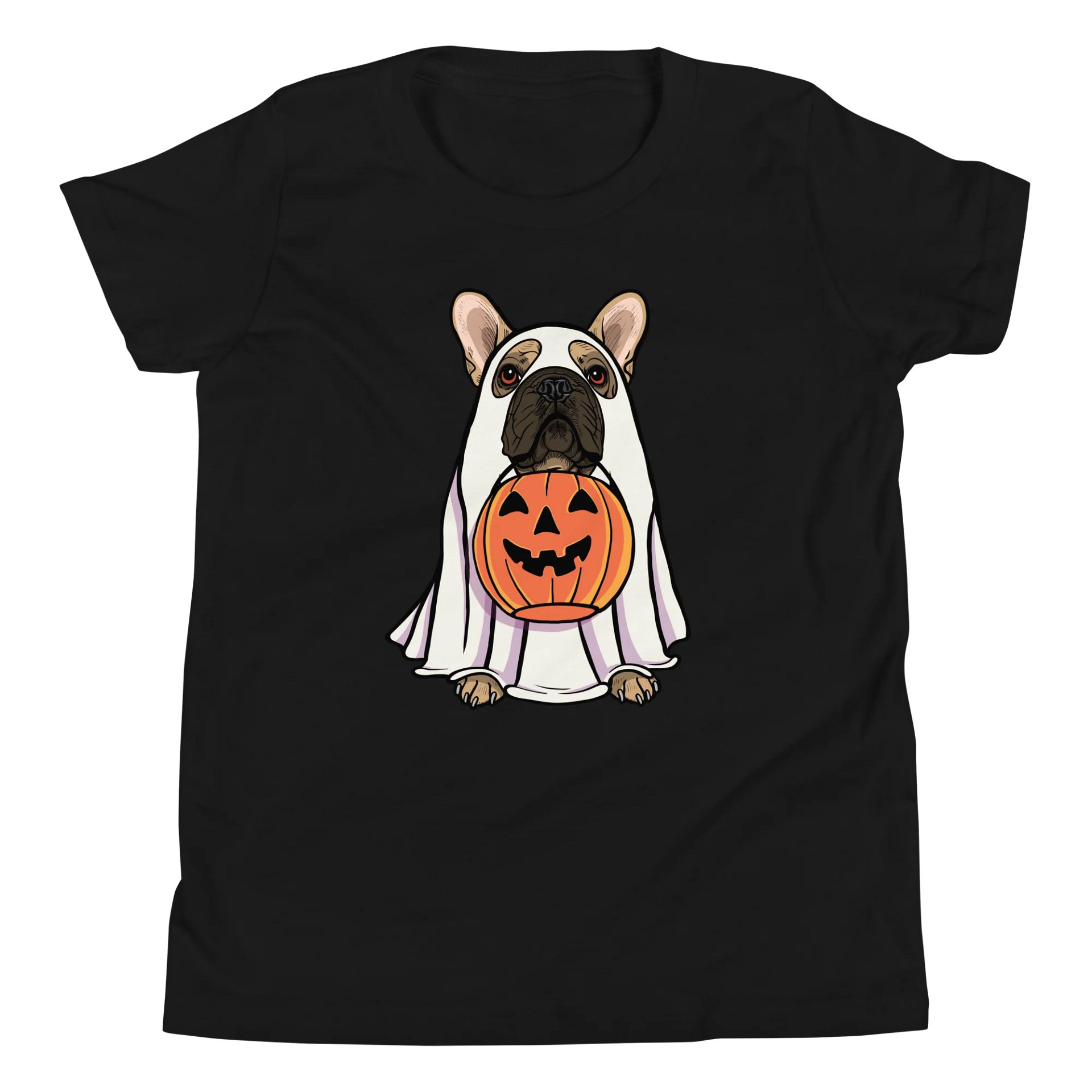 Halloween French Bulldog(Fawn) Youth T-Shirt product image (5)