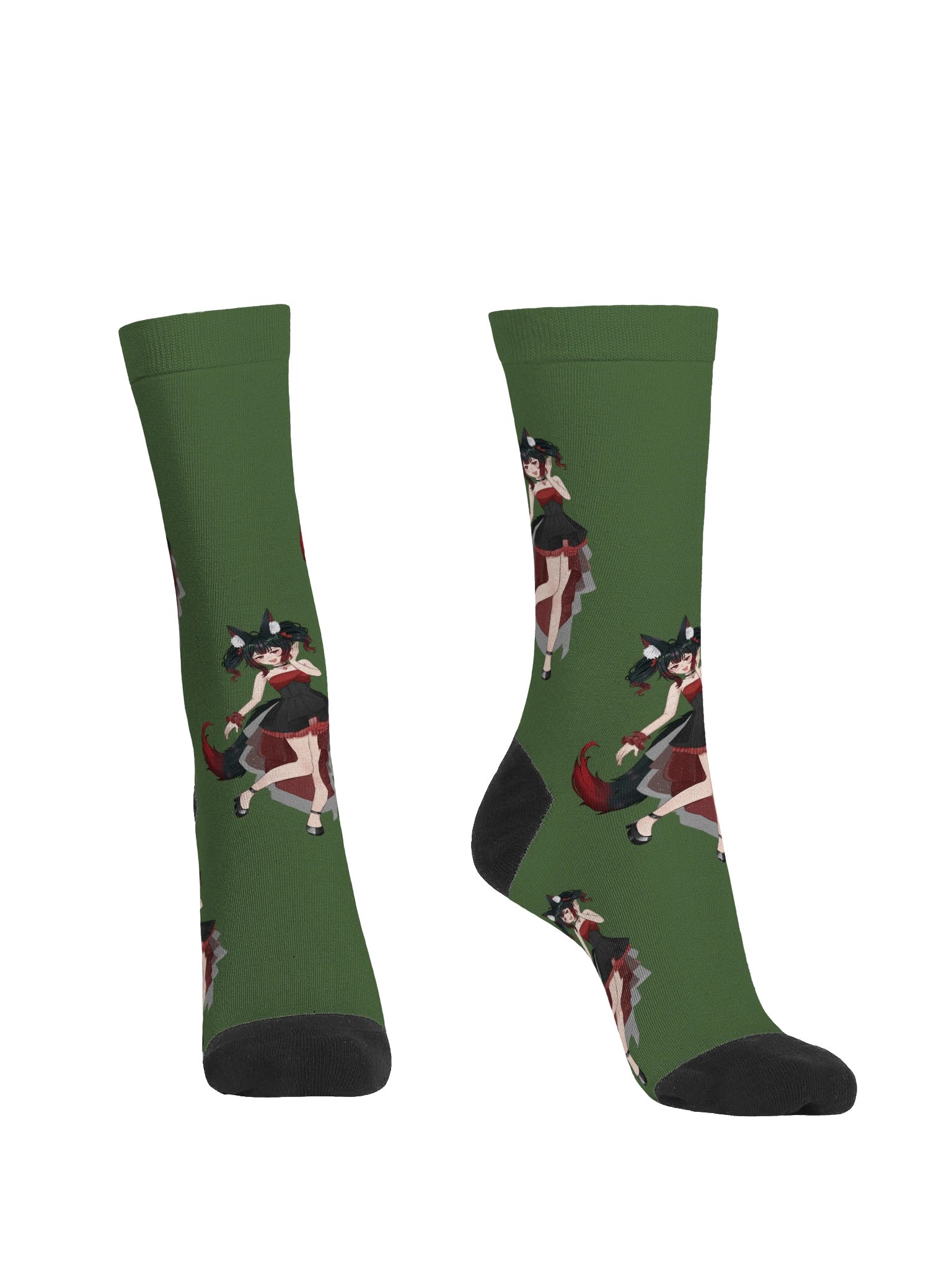Pretty Fox — Collage Crew Socks product image (2)
