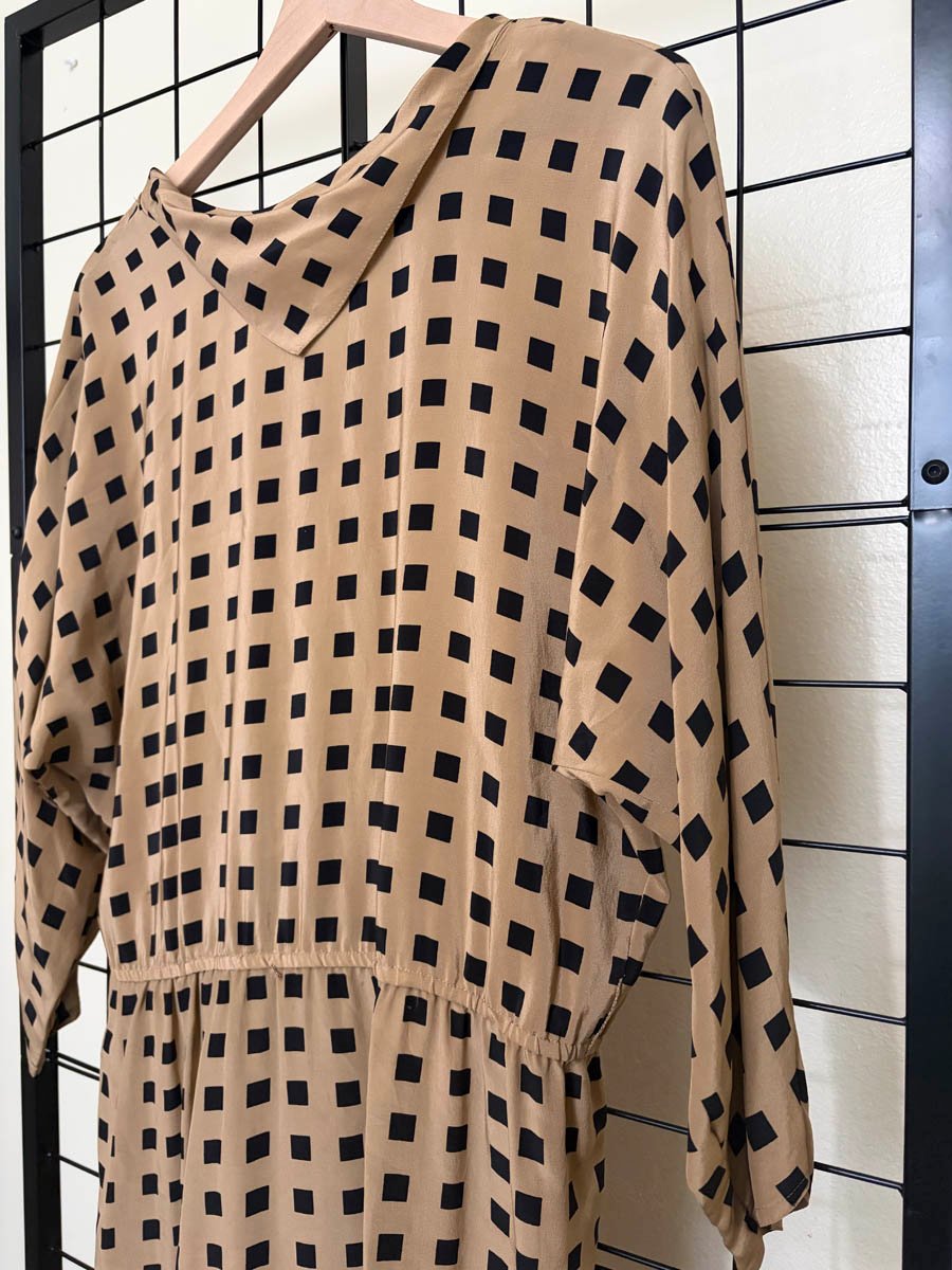 Size 14 vintage silk dress 80s product image (11)