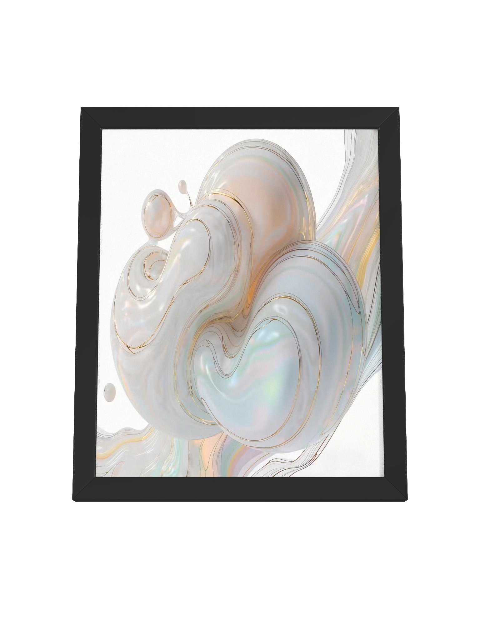 Soft Gradient Pastel Design Framed Wall Art product image (4)