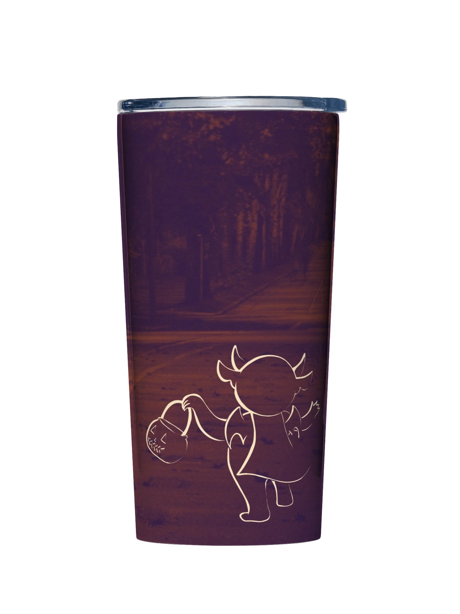 Cryptid On Your Corner Stainless Tapered Tumbler product image (1)