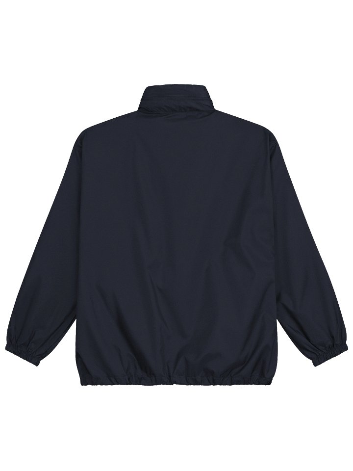 Hidenza Windbreaker Jacket – Navy Blue Oversized Lightweight Zip-Up Shell Jacket product image (2)