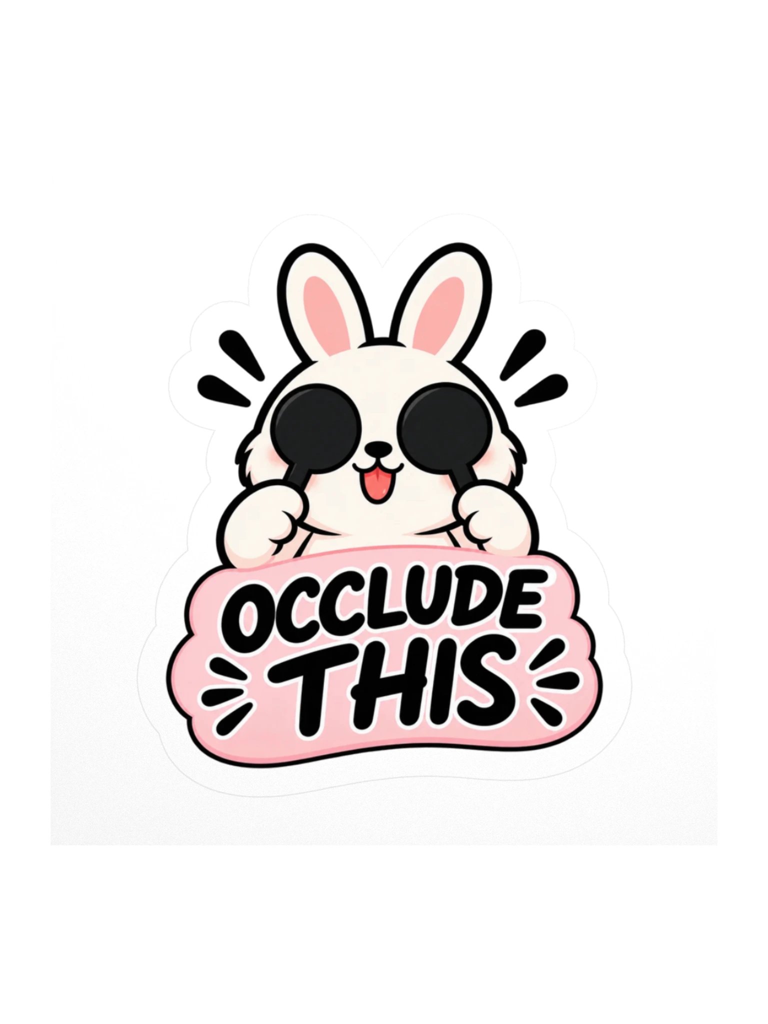 Sleepy Optometrist Occlude This Sticker product image (1)