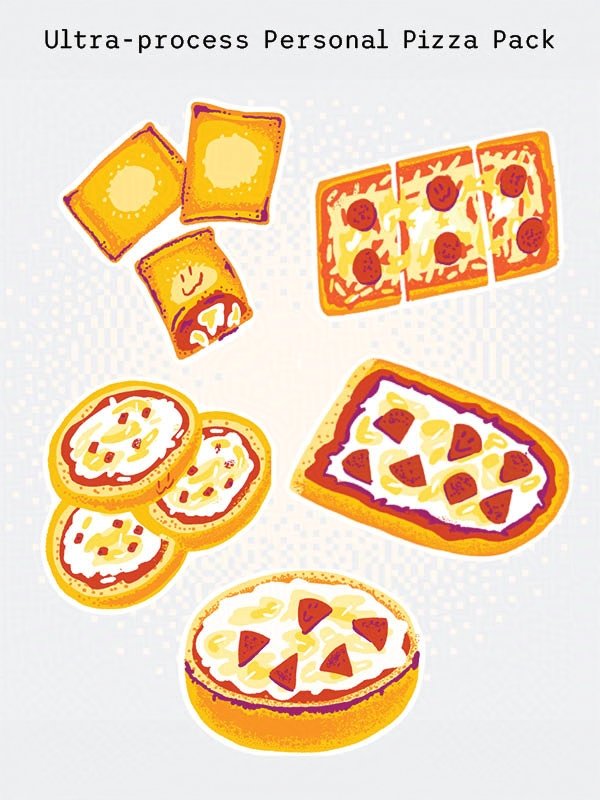 Ultra-process Personal Pizza Pack of Stickers product image (1)