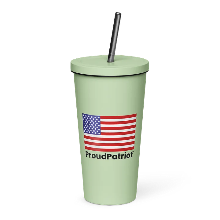 Insulated Tumbler with a Straw 20 oz product image (1)