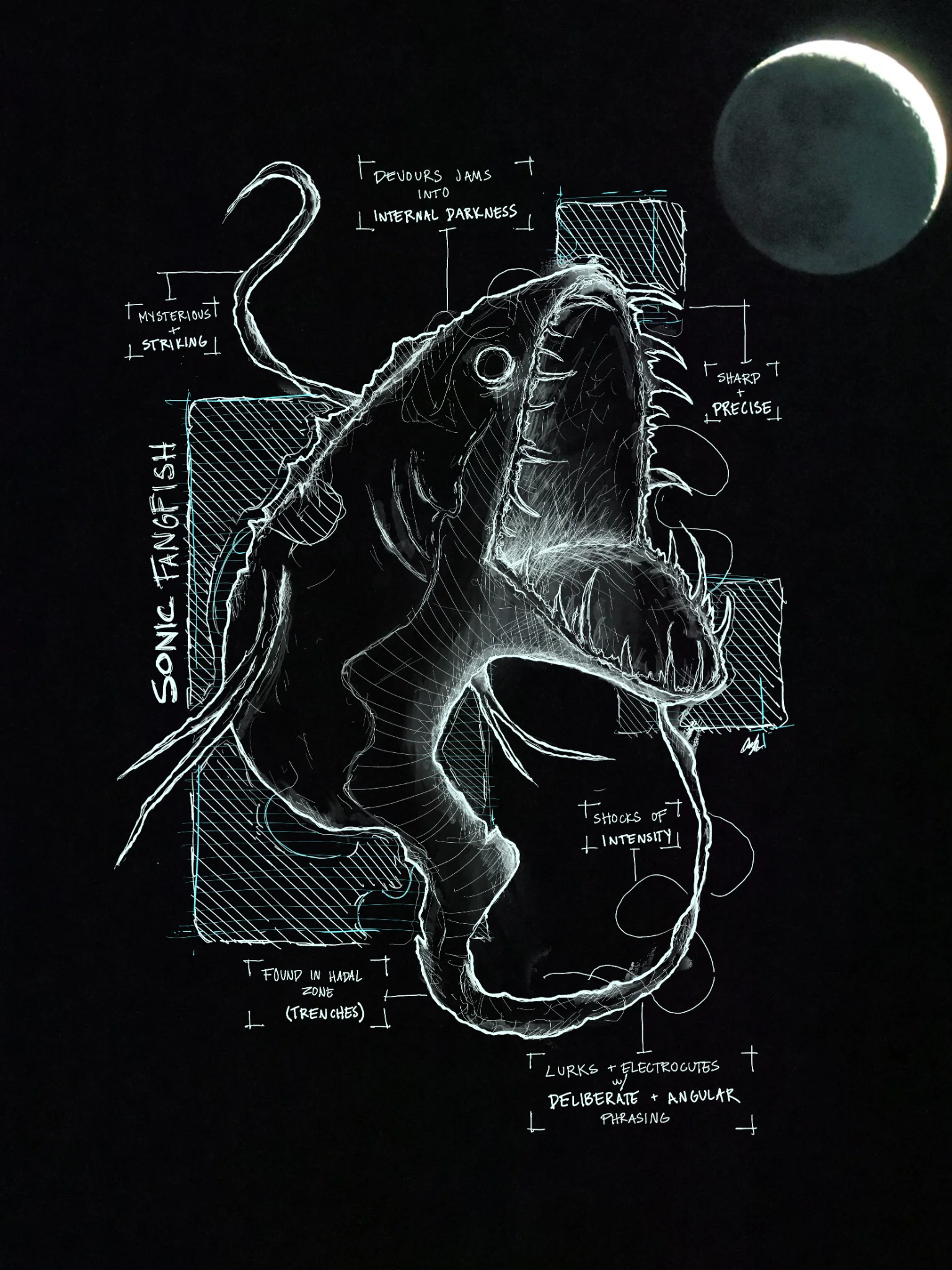 SONIC FANGFISH - Enemy Magazine x Alexis Malnerich (Ebb & Flow Edition) product image (4)