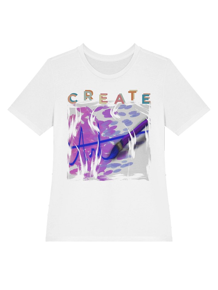 "Create Art" T-Shirt. Women's Bella+Canvas Supersoft Relaxed-fit T-Shirt product image (2)