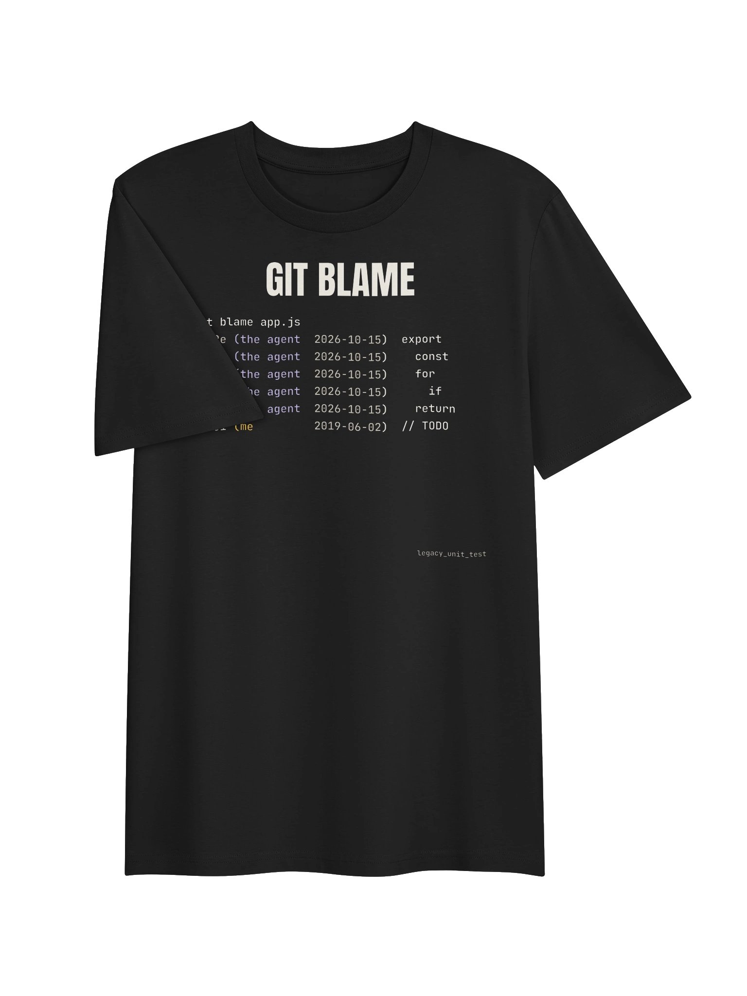 git blame: the agent tee product image (5)