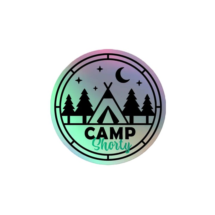 Camp Shorty Holographic Sticker product image (2)