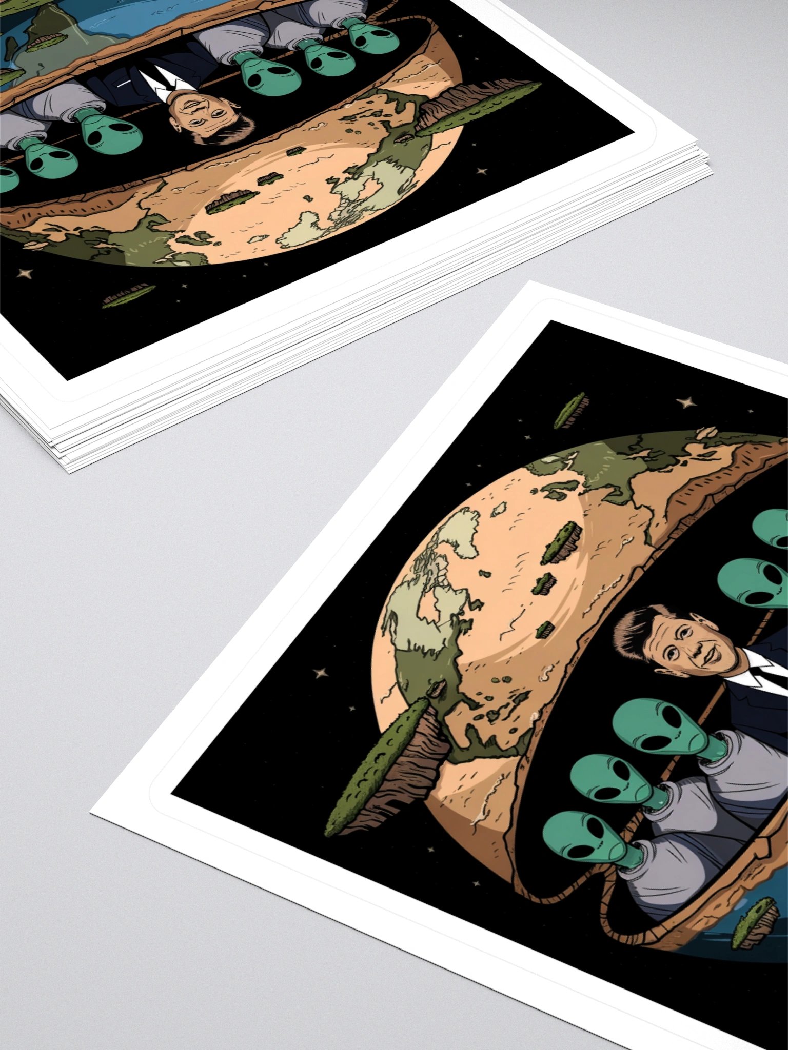 JFK Chilling with the Aliens Sticker — TE.STKR-03 product image (4)