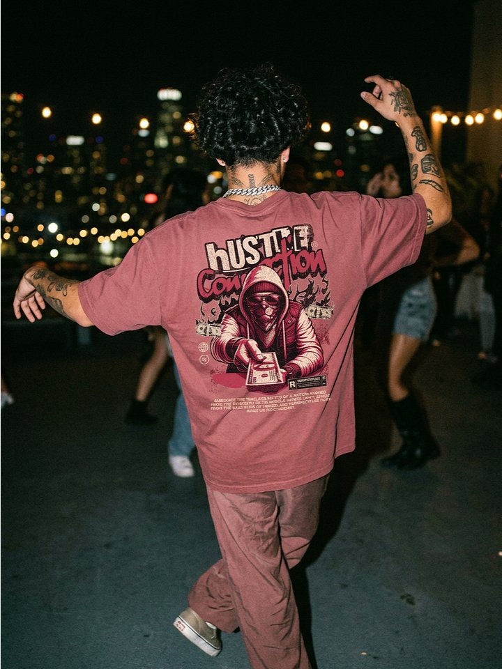 Hustle Connection T-Shirt | Void Club x Comfort Colors Heavyweight Garment-Dyed Tee product image (2)