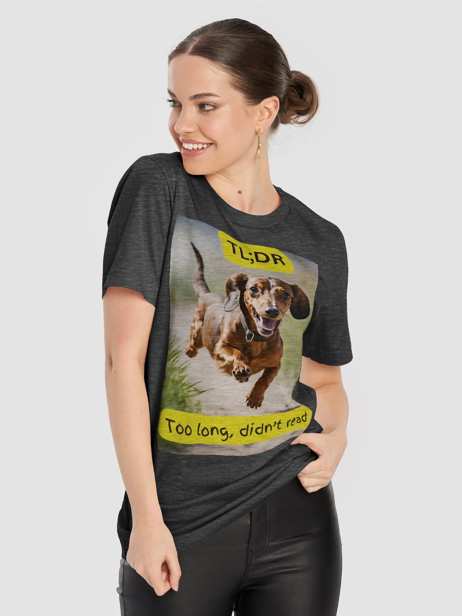 Speedy Dachshund TL;DR T-Shirt product image (8)