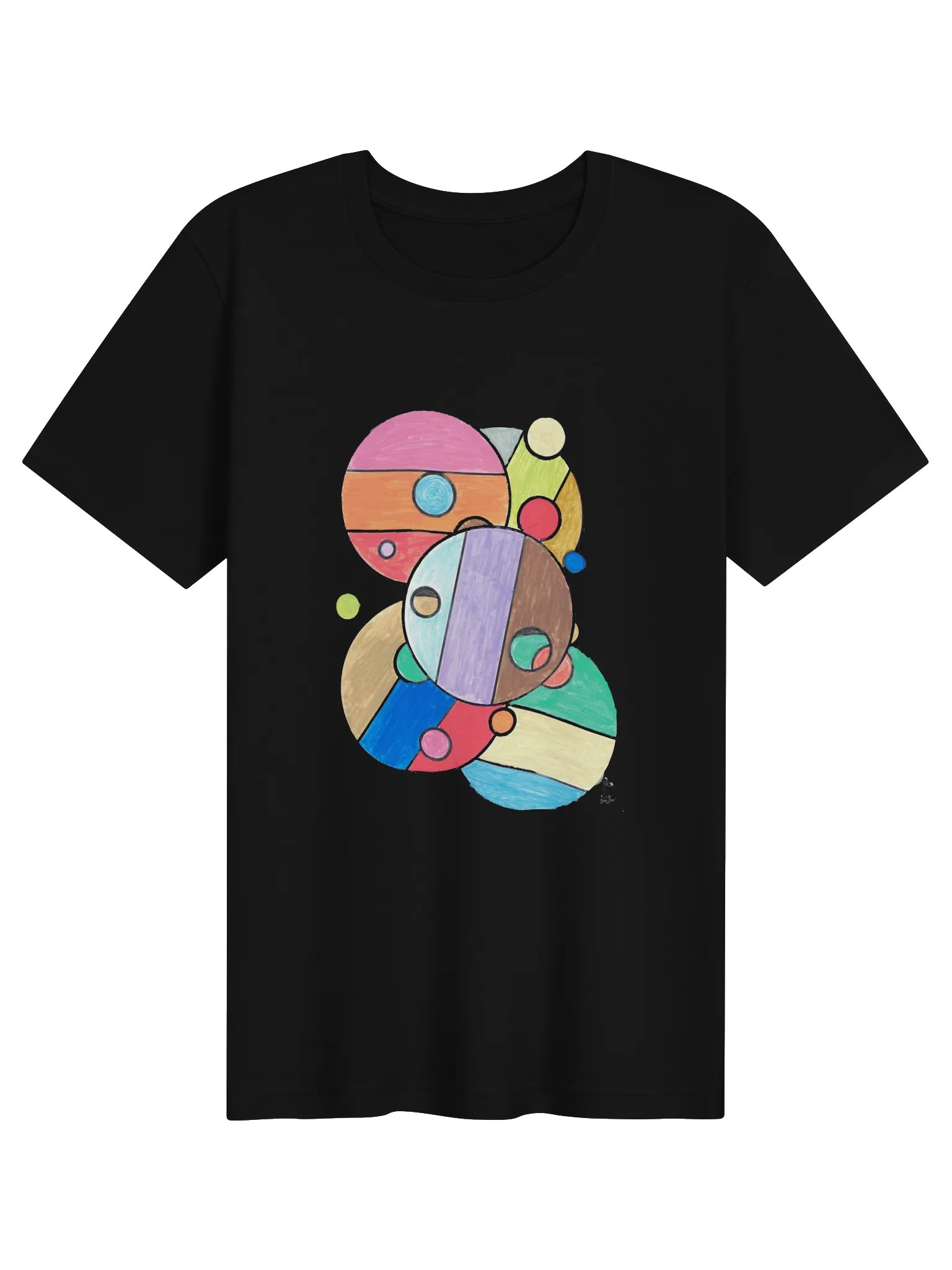 Bold Color Circle Abstract Tee product image (1)