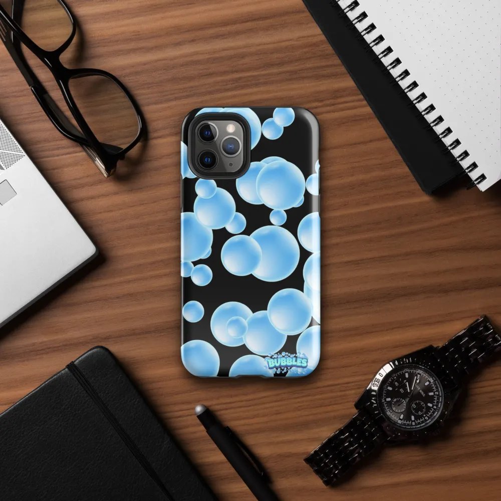 Bubble Burst iPhone® Tough Case (Black) product image (7)