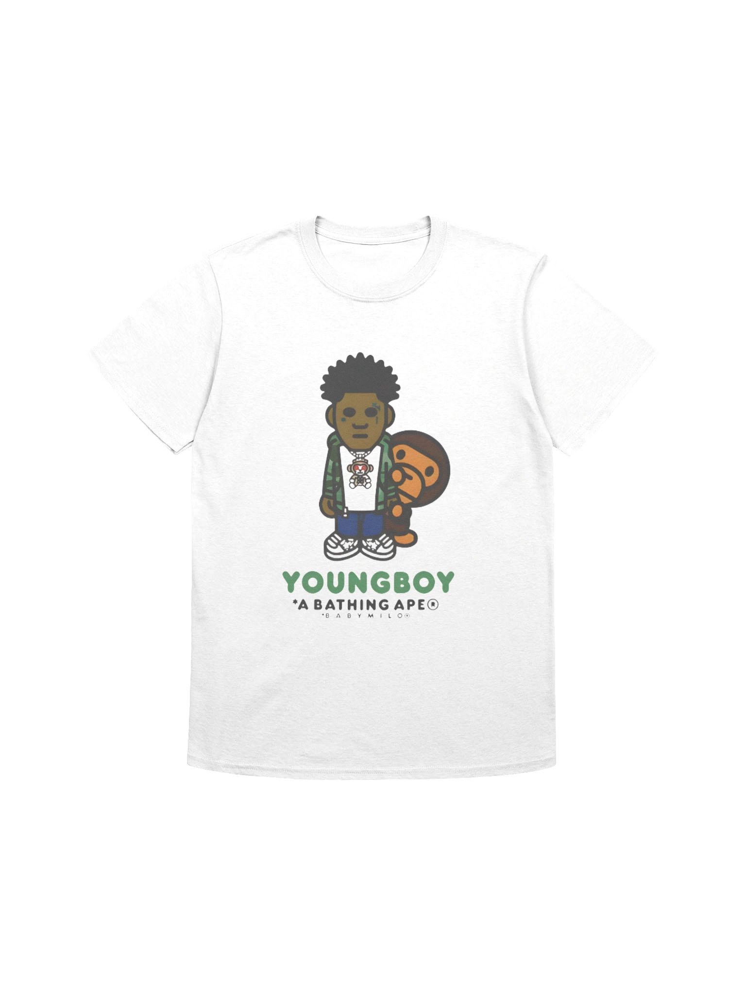 NBA YoungBoy x BAPE Milo Icon T-shirt product image (1)