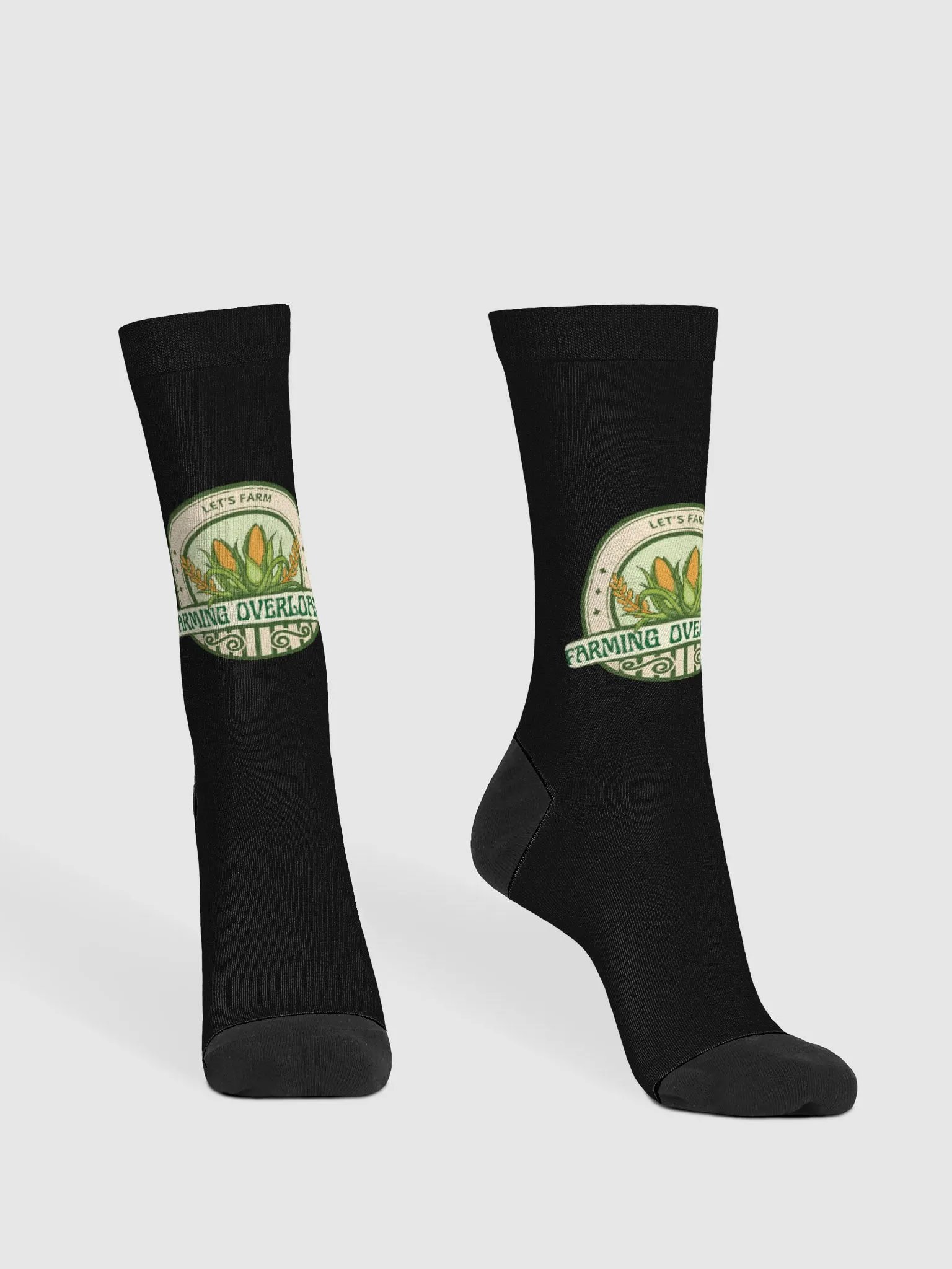 Farming Overloaded Black Crew Socks product image (1)