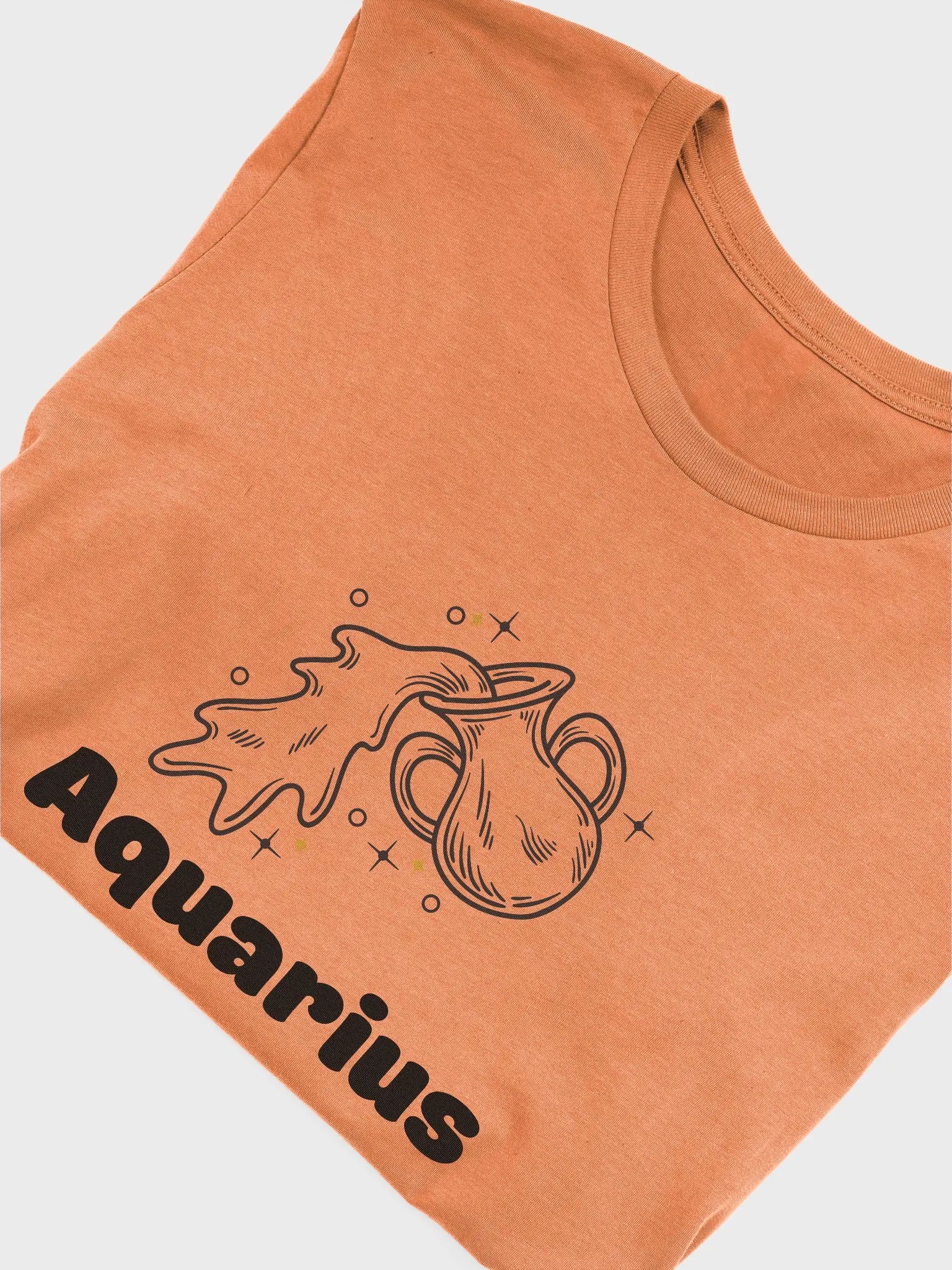 Aquarius Water Bearer T-shirt - Black Writing product image (3)