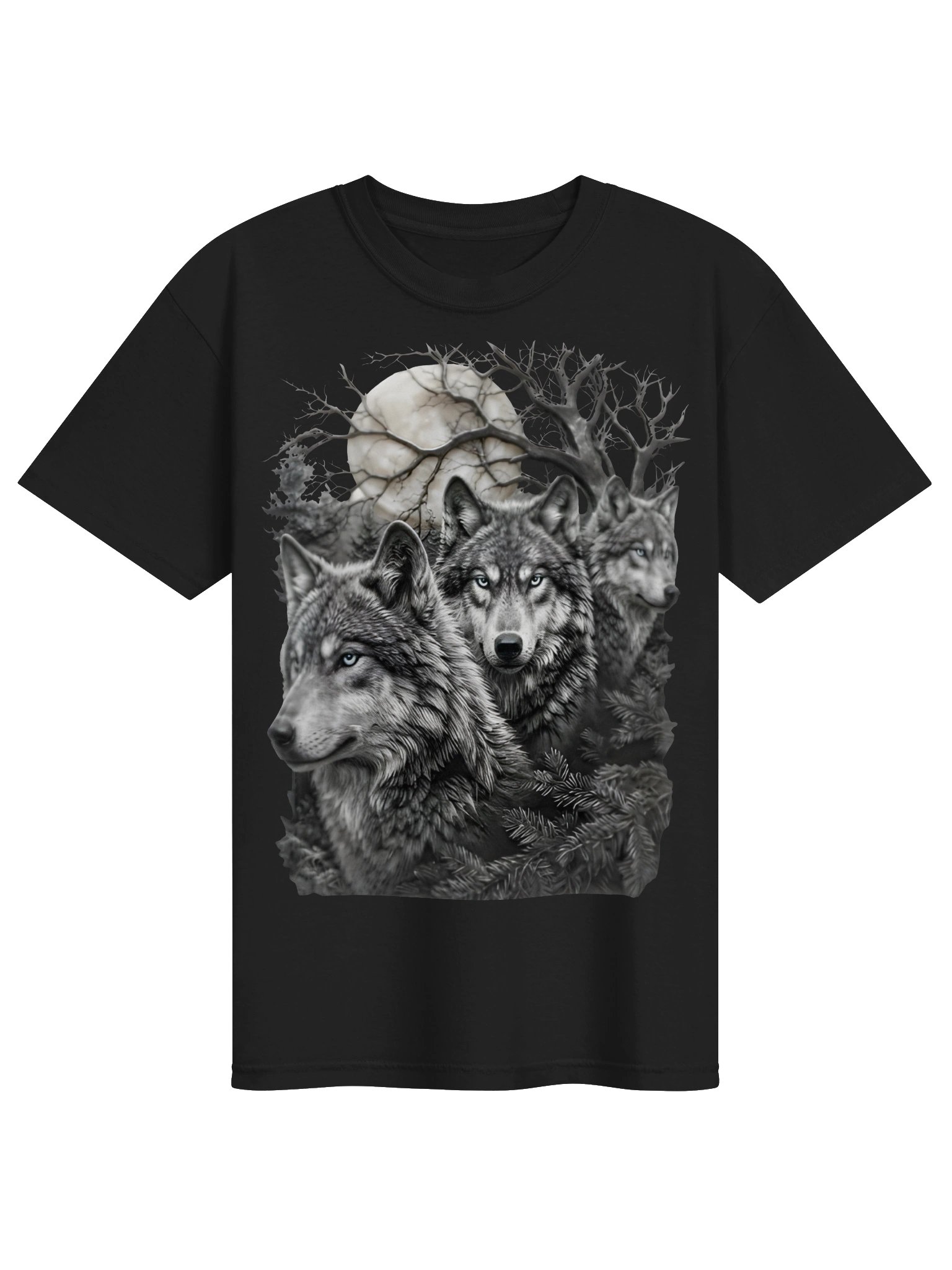 Moonlit Wolves Graphic Tee product image (1)