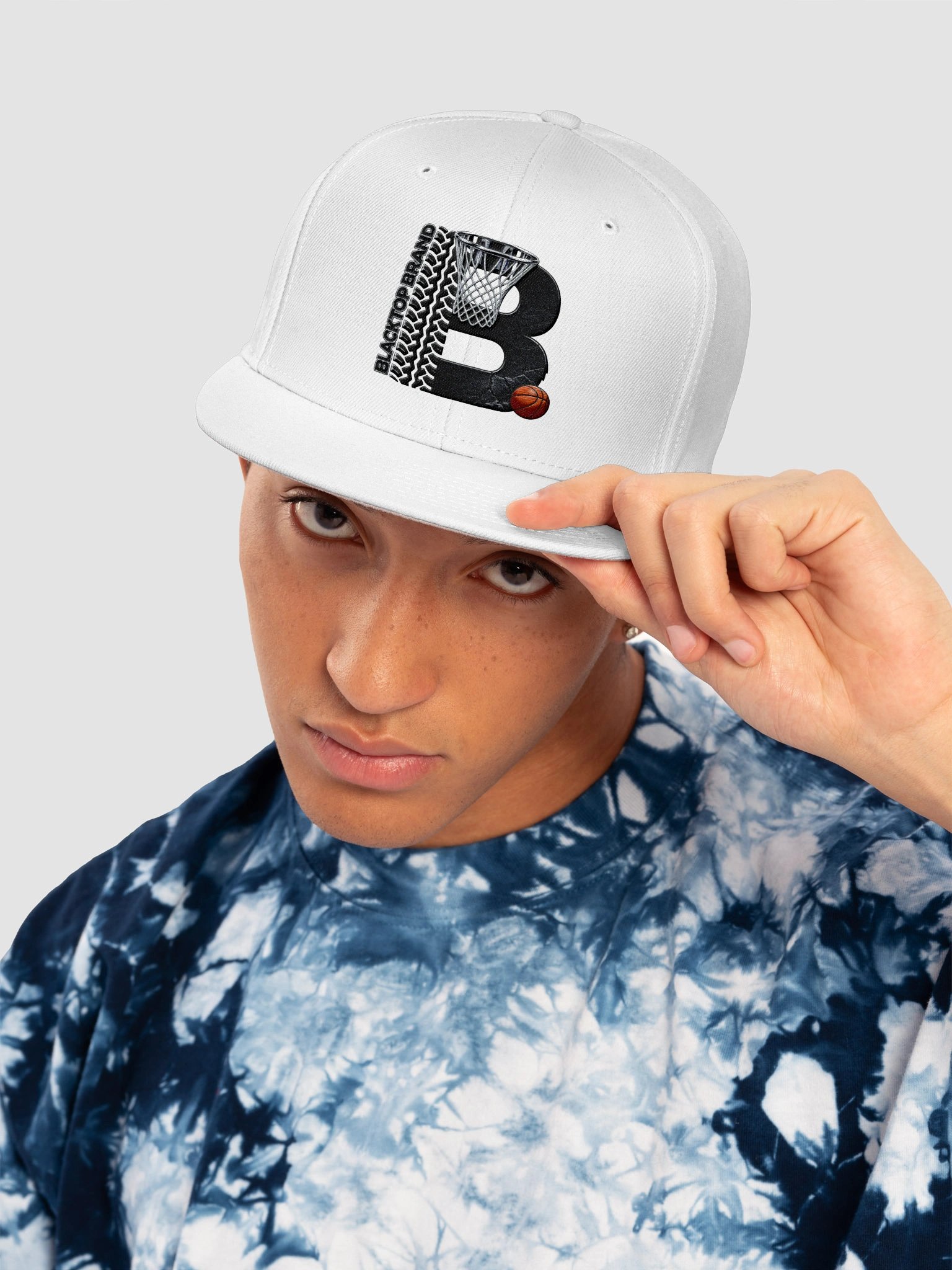 Blacktopbrand Basketball Snapback Cap product image (5)