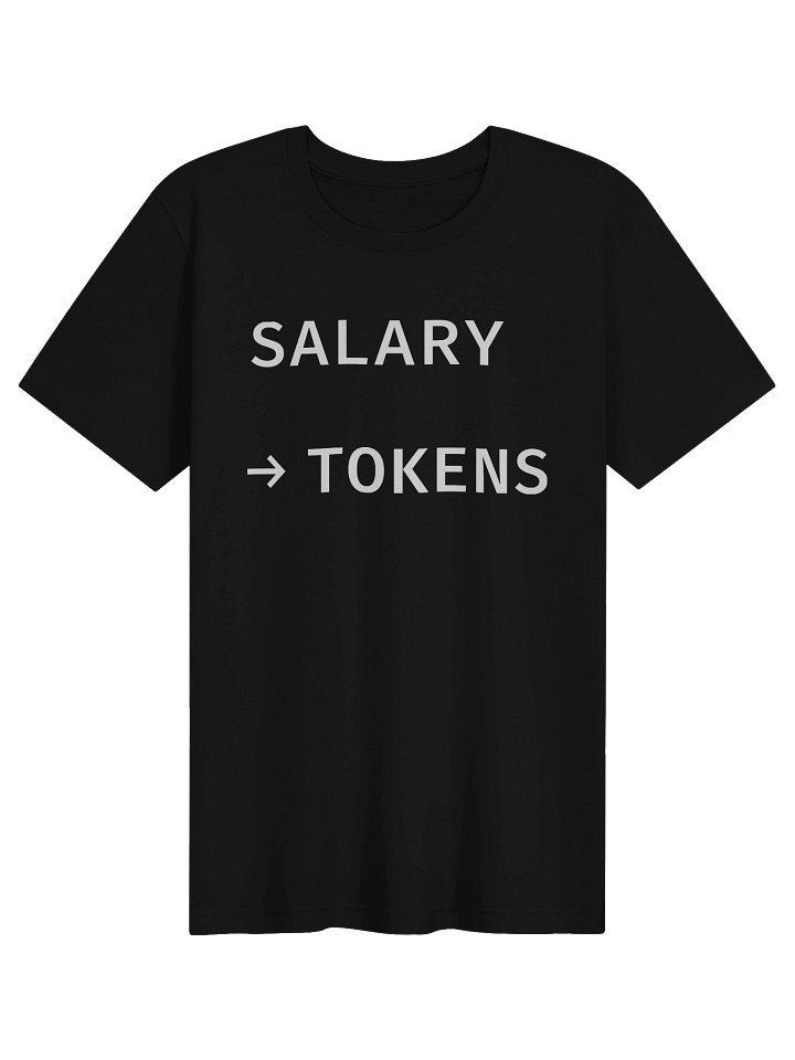 SALARY IN TOKENS | AI Economy Meme T-Shirt for Developers Gift Idea Tech Apparel product image (1)