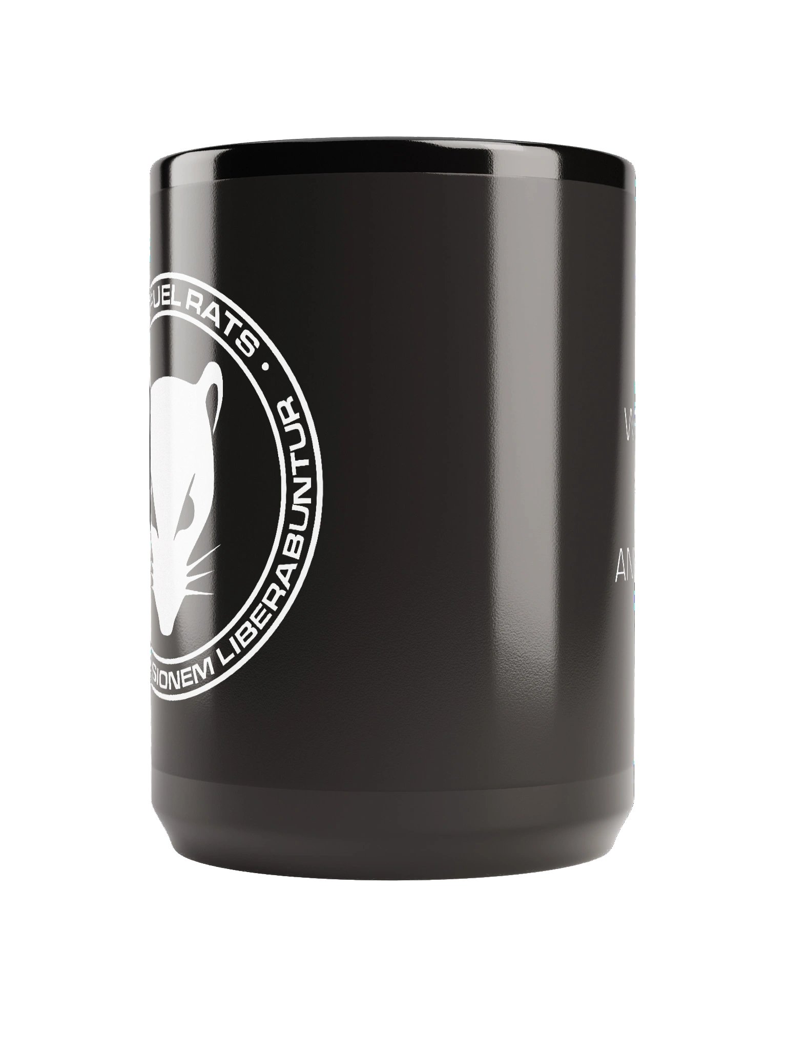 15oz Glossy Solid Black Roundel Mug product image (2)
