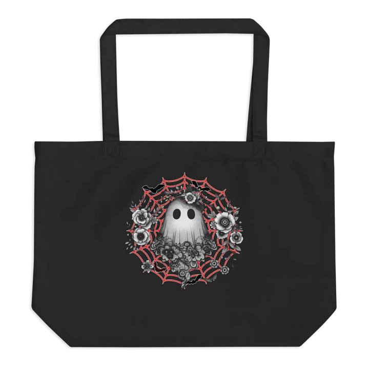 Lacey Ghost Gothic Floral Organic Tote product image (1)