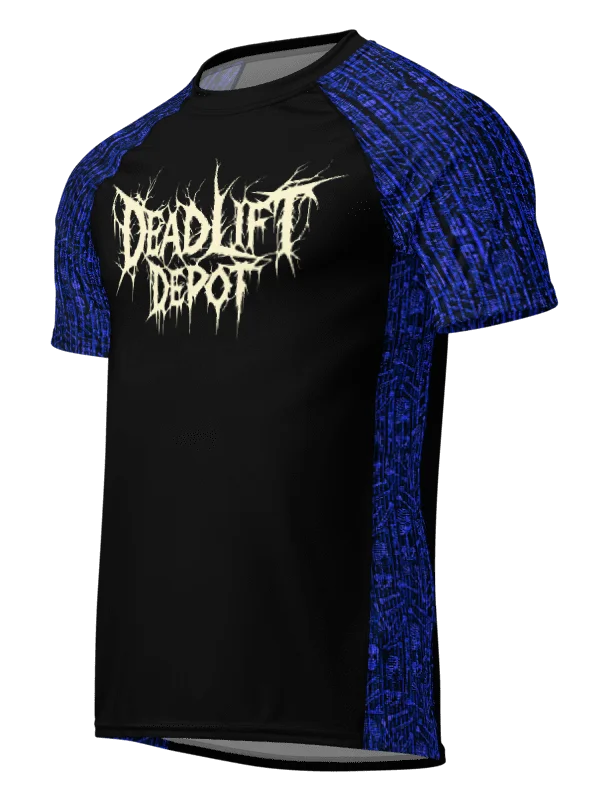 Blue Code Skeleton "Love Thyself" Hybrid Compression Tee product image (2)
