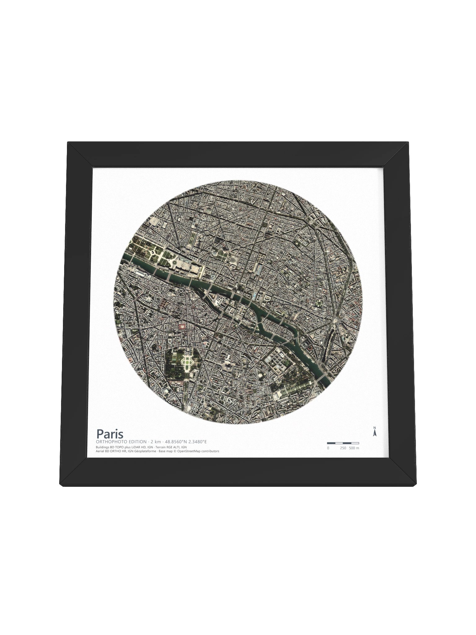 Paris: 3D Aerial City Map product image (16)