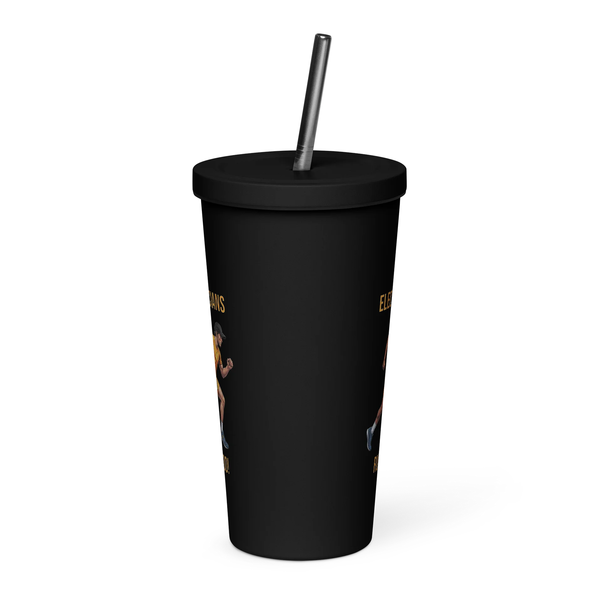 Electrician Athlete Tumbler with Straw | Mens Running Edition product image (4)