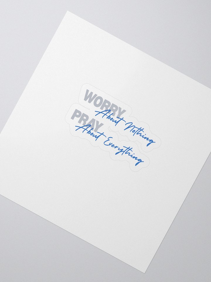 Worry about nothing, Pray about everything product image (2)