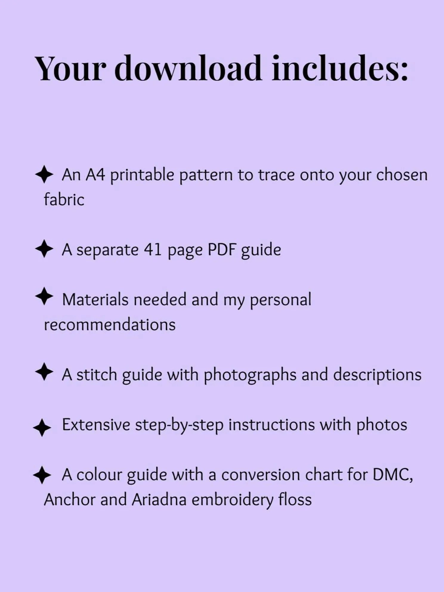 PDF hand embroidery tutorial, cockatoo pattern, parrot DIY art product image (2)