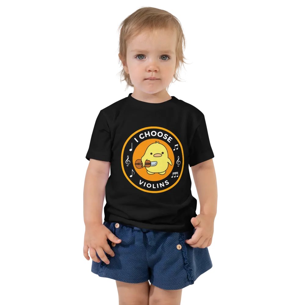 I choose violins Bella+Canvas Toddler T-Shirt product image (1)