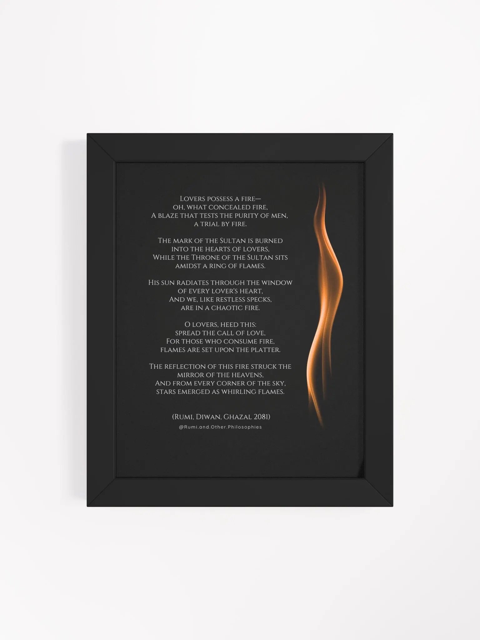 Framed Rumi Poem Print product image (4)