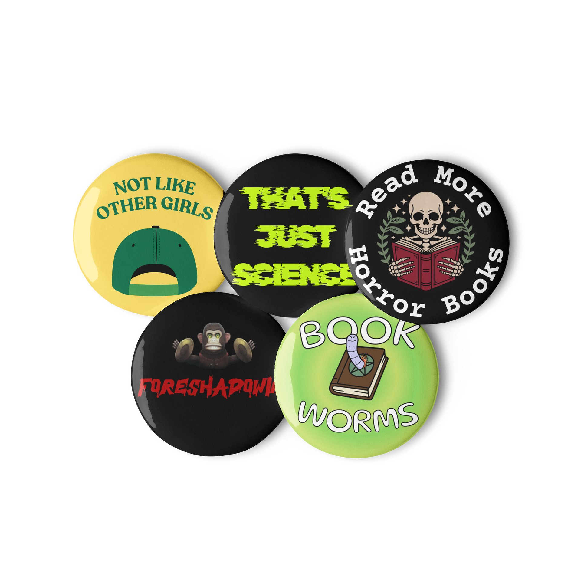 Book Worm Pin Set product image (3)
