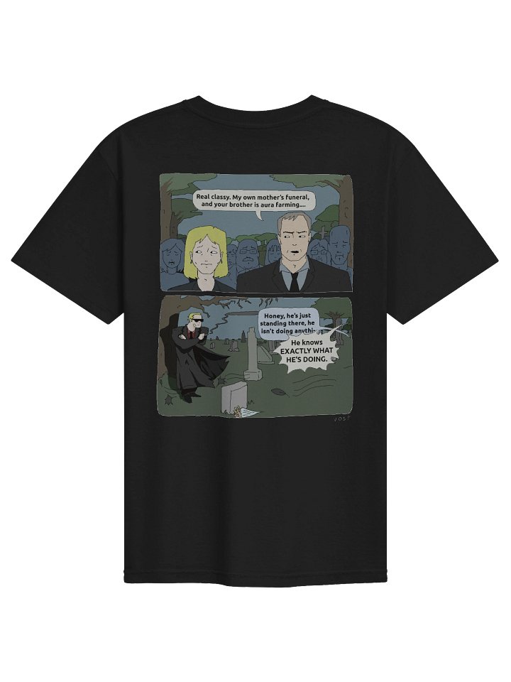 Aura Farm Funeral Comic - On Black product image (2)