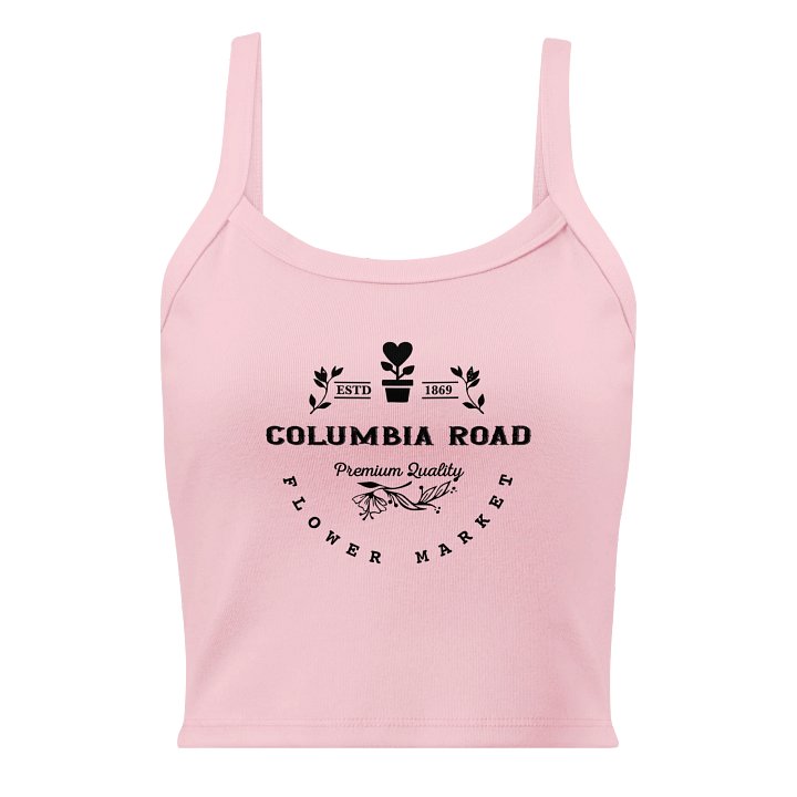 Columbia Road Market Women's Ribbed Tank Top (Pink) product image (1)