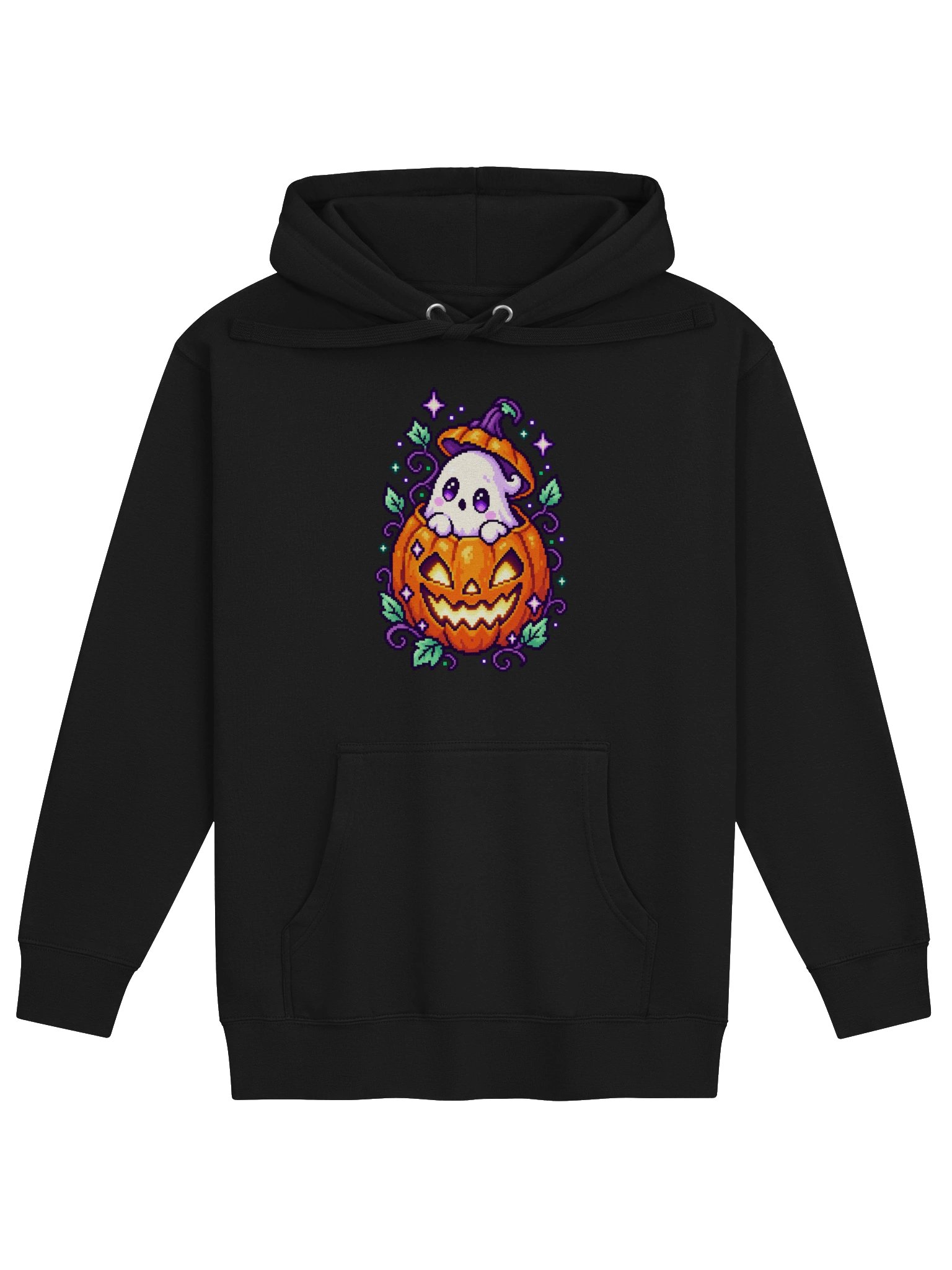 Ghost Pumpkin Peeker — Premium Hoodie product image (2)
