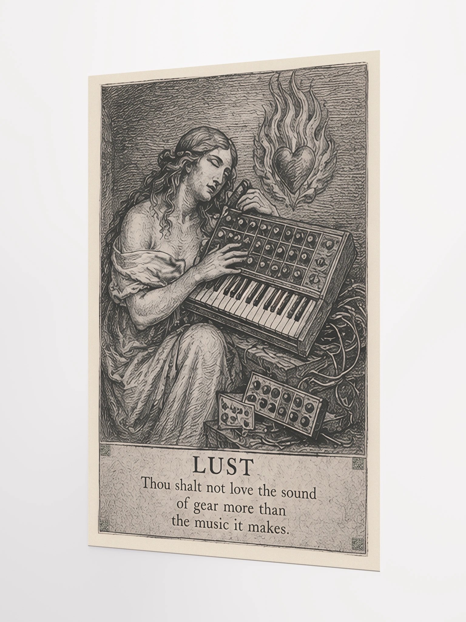 Lust, from THE SEVEN HERESIES OF SYNTHESIS, by Frank Fonik, Techno EDM Matte Paper Poster product image (2)