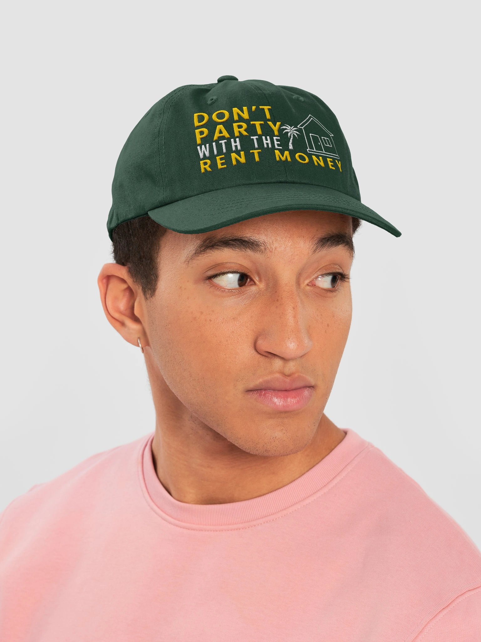 Don't Party With The Rent Money Dad Hat product image (12)