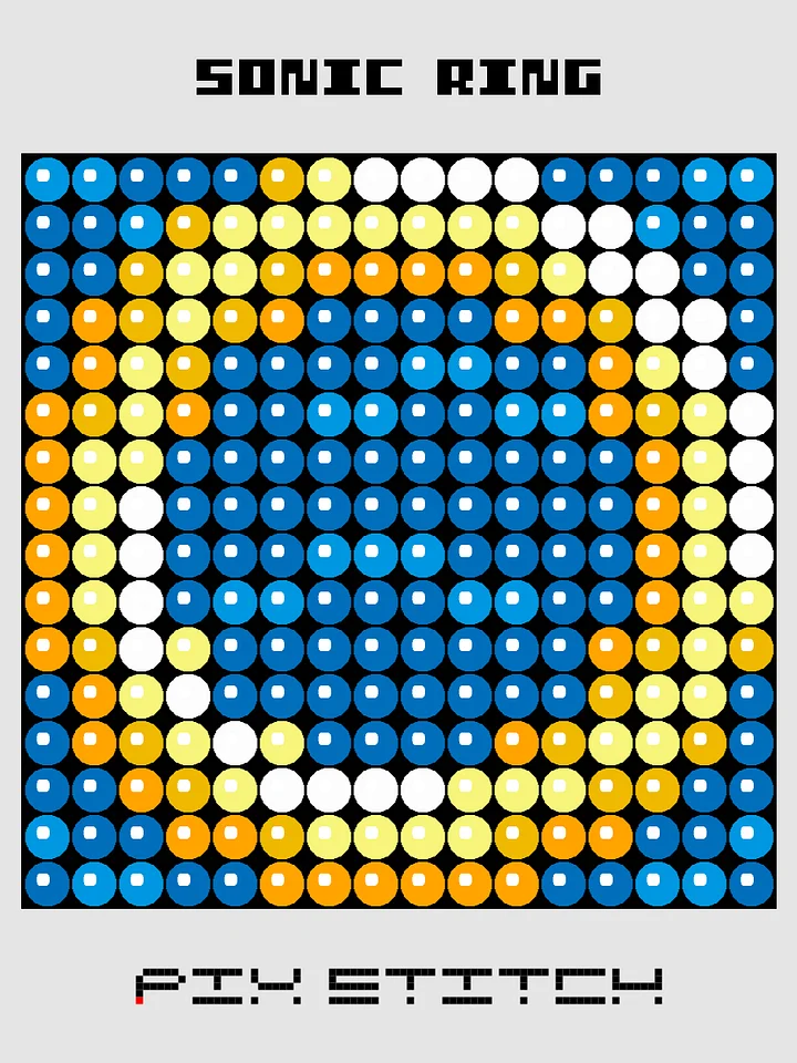Sonic Ring Pixel Art product image (1)