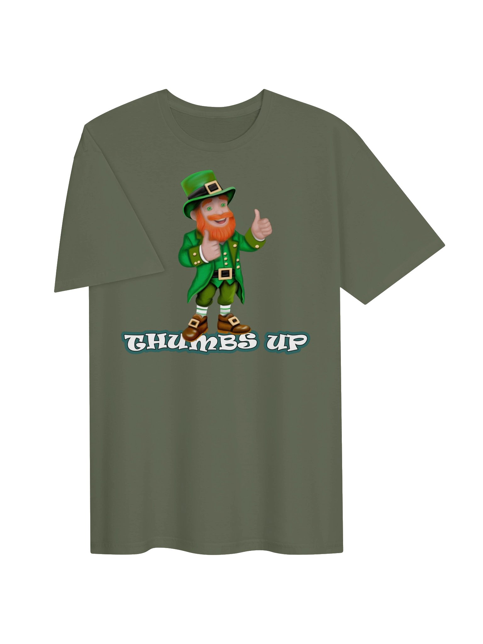 Leprechaun "THUMBS UP" T-Shirt. Unisex Gildan Softstyle T-Shirt product image (2)