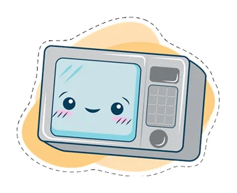Microwave Die Cut Sticker product image (1)
