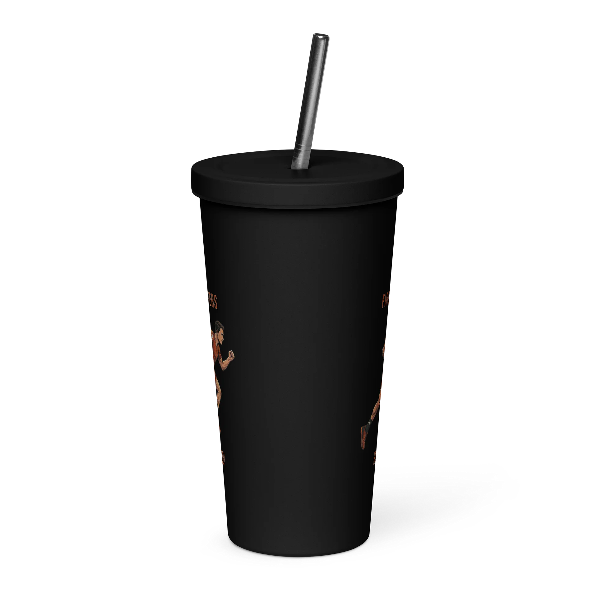 Firefighter Athlete Tumbler with Straw | Mens Running Edition product image (2)