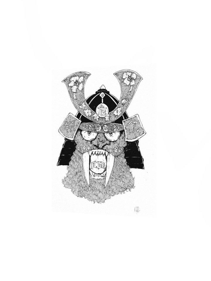 DNGR Oni Samurai Premium Print product image (4)
