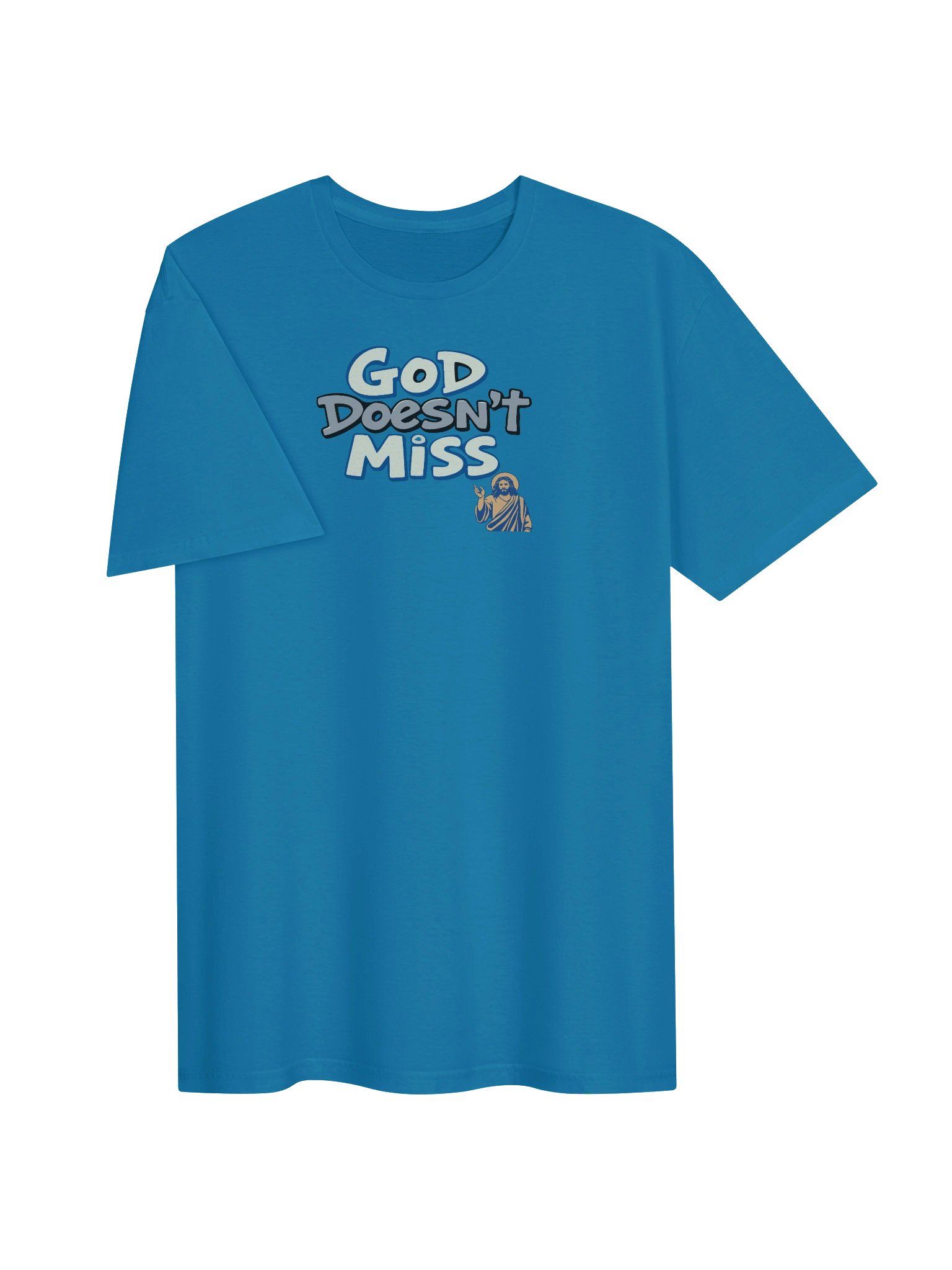 God Doesn’t Miss Faith Statement T-shirt product image (4)